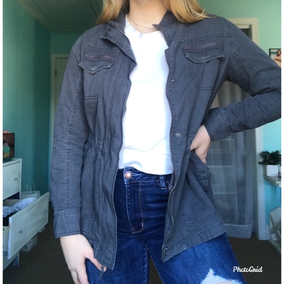 Grey denim jacket - Picture 2 of 2